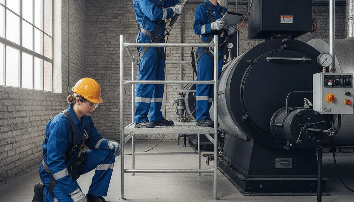 Boiler repair technician serving Fort Worth, TX homes during emergency heating service calls