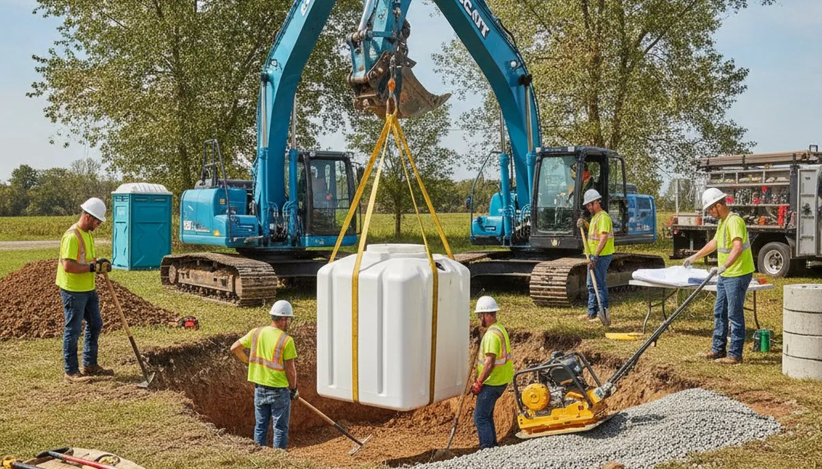 Septic tank installation for Fort Worth, TX homes by emergency plumbing professionals